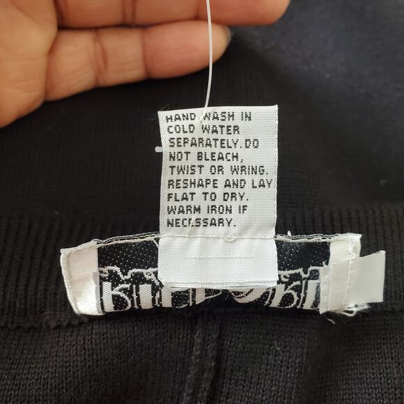 Richard & Company Black Vintage Long Knit Skirt Size XL - Picture 9 of 9